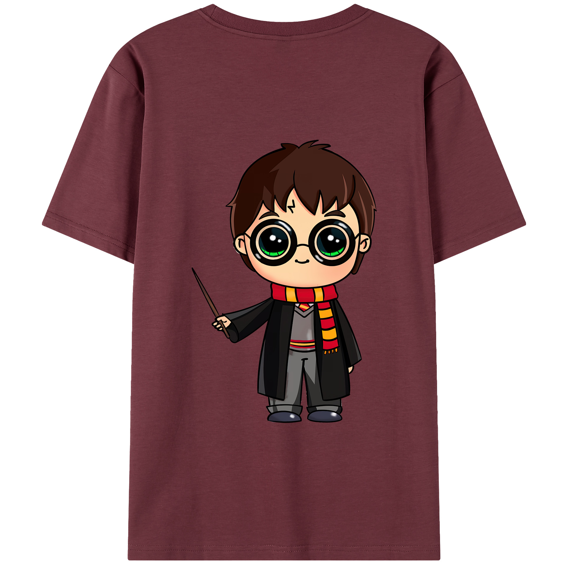 （画像用） Harry Potter ハリー・ポッターシリーズ 綿100％半袖Tシャツ（背面プリント）